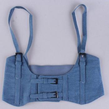Arnés vintage steampunk para mujer, chaleco corsé con cincha ancha y hebilla