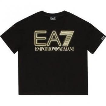 EA7 T-Shirt Bambina Arte 3dbt57 Bj02z NERO