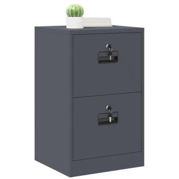 Cabinet anthracite à dossiers 44×50×106,5 cm – tiroir intégré
