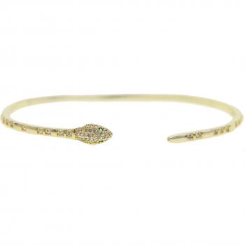 Pulsera de Circonia Cúbica en Forma de Serpiente para Mujer