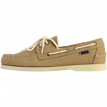 Sebago Portland Washed Canvas Boat Shoes Size 8 1/2 US