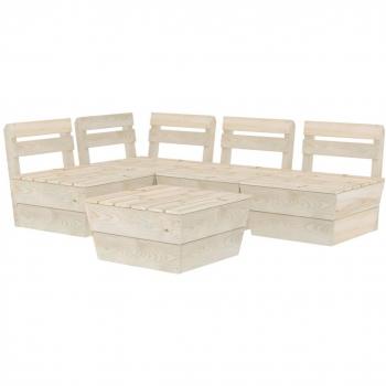 Giardino Set su Pallet in Legno di Abete Rosso