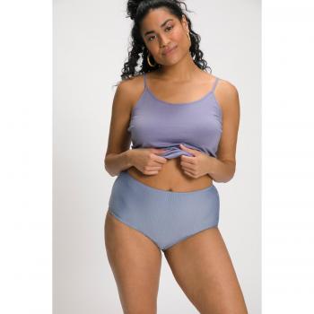 Damen Midislips Nadelstreifen 2er-Pack, Ulla Popken, blau, Größe: 42/44