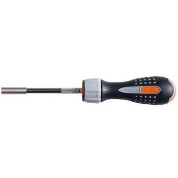 Bahco 808050L Destornillador de Carraca con Lámpara LED y Portapuntas