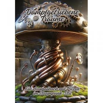 Dampfgetriebene Träume: Ein Ausmalbuch mit Pilzen im Steampunk-Stil