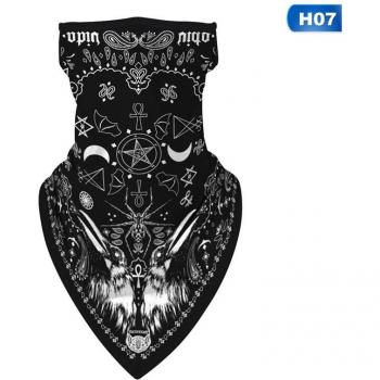 Unisex Face Gaiter and Scarf Combo – Ear Loops, Bandana Style, Digital Pattern, Windproof, Thin Wrap