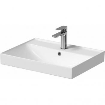 Kielle 30611600 – Lavamanino Arkas I 6×5 cm, pieno completo con foro per miscelatore, bianco