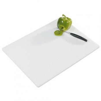 KESPER® Schneidebrett Profi-Schneidebrett, weiß, Kunststoff, 50 x 38 x 1,2 cm