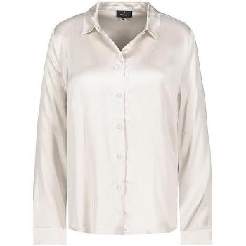 Monari Langarm Damenbluse Creme 36