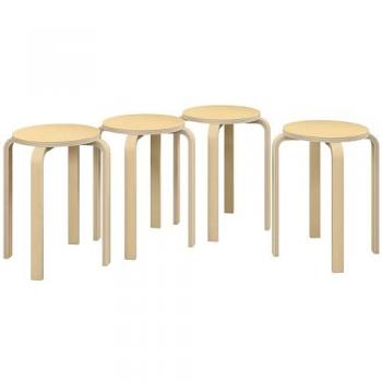 Tabourets Empilables Nordic Style – Série 4 pièces