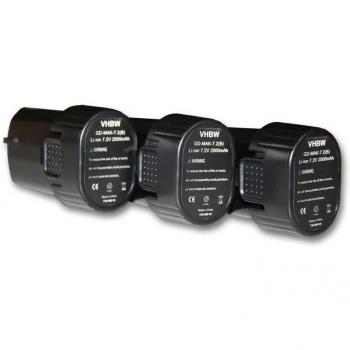 Batteries d’appoint VHbw 3‑pack 2000 mAh pour Makita TD020, TD021, GN900SEP9