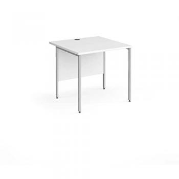 Contract 25 Straight Desk, White Surface, 800 mm x 800 mm