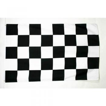 Flag AZ: Bandiera a scacchi neri e bianchi 150x90 cm, leggera e resistente