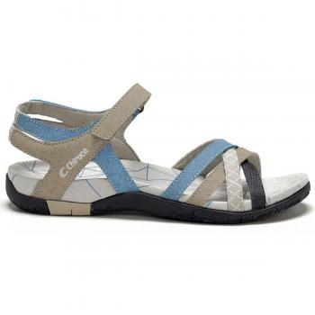 Beige/blaue Chiruca Sandalen für Damen