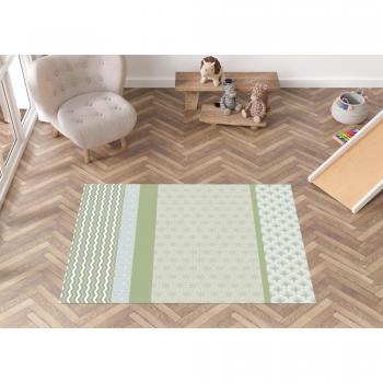 Cortina de Piso Vinilo Estilo Oliva 100x150 cm