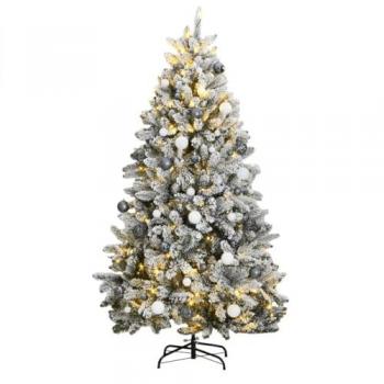 Artificial Hinged Christmas Tree 300 LEDs & Ball Set 210 cm