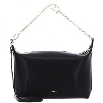 Borsa a spalla Furla Nuvola Mini in pelle nera per donna