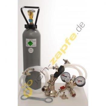 Pacchetto 4x2 Kg CO₂ con 2 Spillatori Birran e 2 Raccordi (Piatto & Cestello)