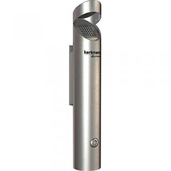 Regolatore di cenere su parete Kerkmann Pio Argento con serratura integrata