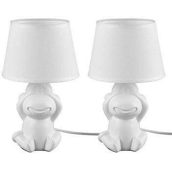 Lampe de chevet avec abat-jour en tissu
