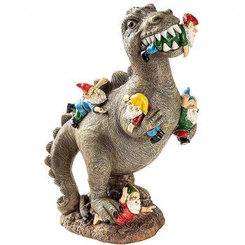 Gnome de Jardin Dinosaure Joyeux