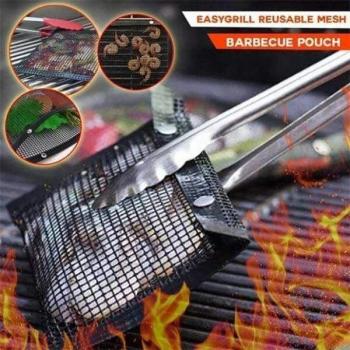 Heat Resistant Grilling Mesh Pouches 22x27cm