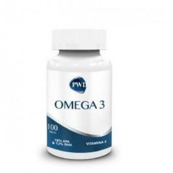 PWD Nutrition Omega-3 + Vitamina E 1000mg 100 Perlas Suplemento Alimenticio