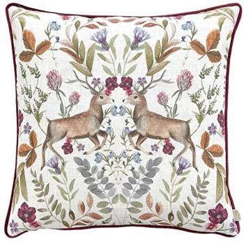 Evans Lichfield Mirrored Stag Piped Cushion Cover