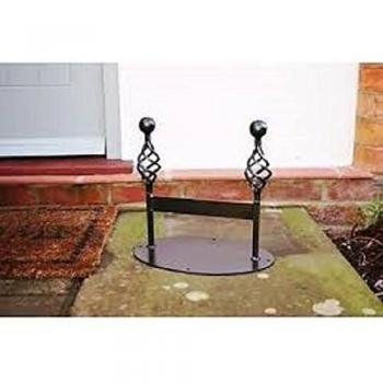 Poppy Forge Premium Metal Boot Scraper for Outdoor Use