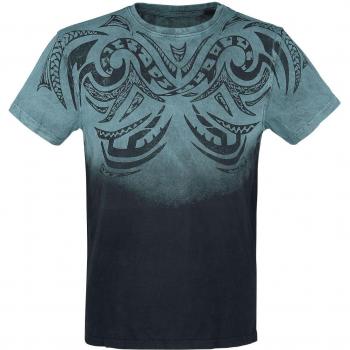 Sérum T-shirt Outer Vision – Turquoise Waves Tattoo – Homme – S-4XL