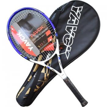 Raquette de Tennis Pro en Carbone et Aluminium, Poignée et Sac Offerts, 4 1/4