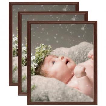 VidaXL 3-Piece Dark Red Photo Frame Collection
