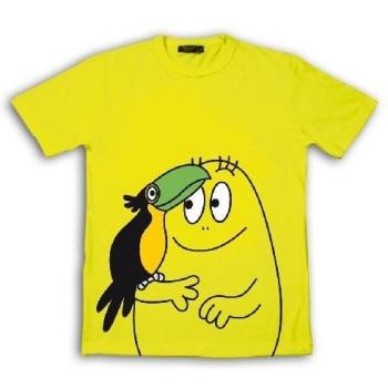 T-Shirt Compressa per Ragazzi con Disegno di Barbapapa