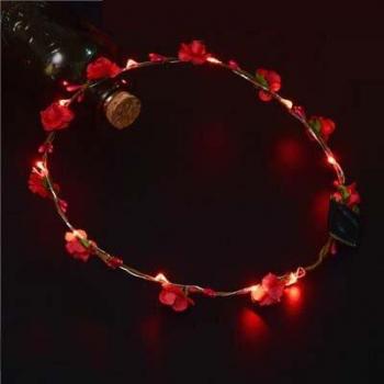 Blinking LED Floral Headband for Birthday and Christmas Celebrations