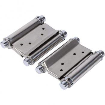 2 PCS 3 Inch Stainless Steel Spring Loaded Double Action Hinge