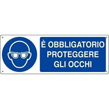 Cartello di Sicurezza E' Obbligatorio Proteggere Gli Occhi