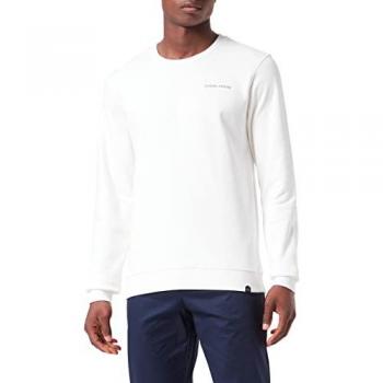 Kapuzenpullover CASUAL FRIDAY Sweatshirtpullover CFSeverin, Herren, Gr. M, beige (ecru), Web, Obermaterial: 100% Baumwolle CO., unifarben, casual, normal, Rundhals, Langarm, Sweatshirts