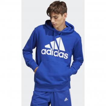 Adidas Performance Felpa Con Cappuccio Essentials Big Logo Bluette Uomo