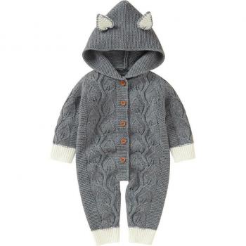 ARLONEET Kuscheliger Babyoverall mit Kapuze