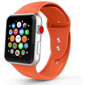 Iyou Sport Band for Apple Watch, Soft Silicone Replacement Wristband, Classic Sport Strap, 38MM