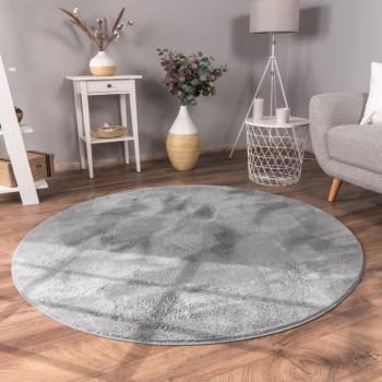 Tappeto Salotto Morbido Pelliccia Lunga Ø 100 cm
