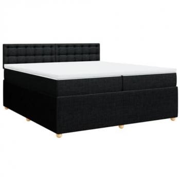 VidaXL Modernes Boxspringbett mit Matratze Schwarz 200x200 cm