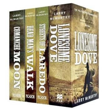 Lonesome Dove Series 4 Books Collection (Streets of Laredo, Lonesome Dove, Dead Man's Walk & Comanche Moon)
