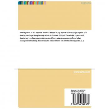 Evaluating Impact of Knowledge Capture and Sharing on the Project Planning. Case: NGO