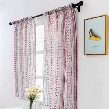 Bedroom Semi-Blackout Valance Curtains 100x130CM