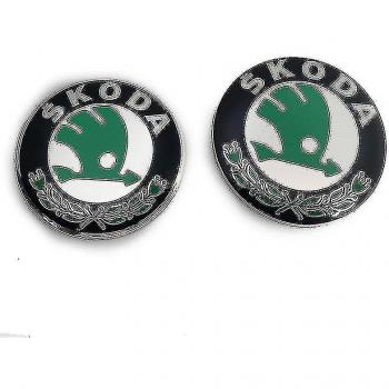 Émblème Skoda 90mm capot et 80mm coffre