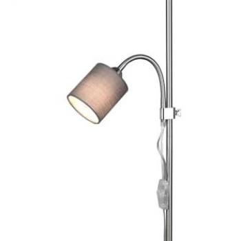 Owen Piantana Lampada Lettura 36cm Metallo Acciaio Satinato con Paralumi Separati