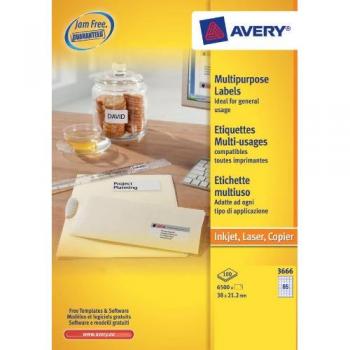 Avery 3666 Self-Adhesive Multipurpose Labels