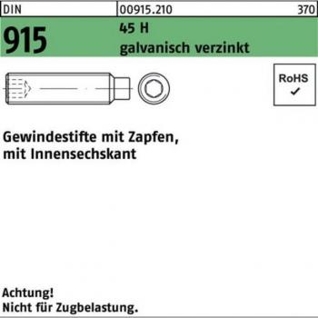Hochwertiger Gewindestift M16x35 45 H