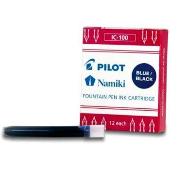 Set de 2 cartouches d'encre bleue nuit Namiki IC-100 pour stylo plume Pilot